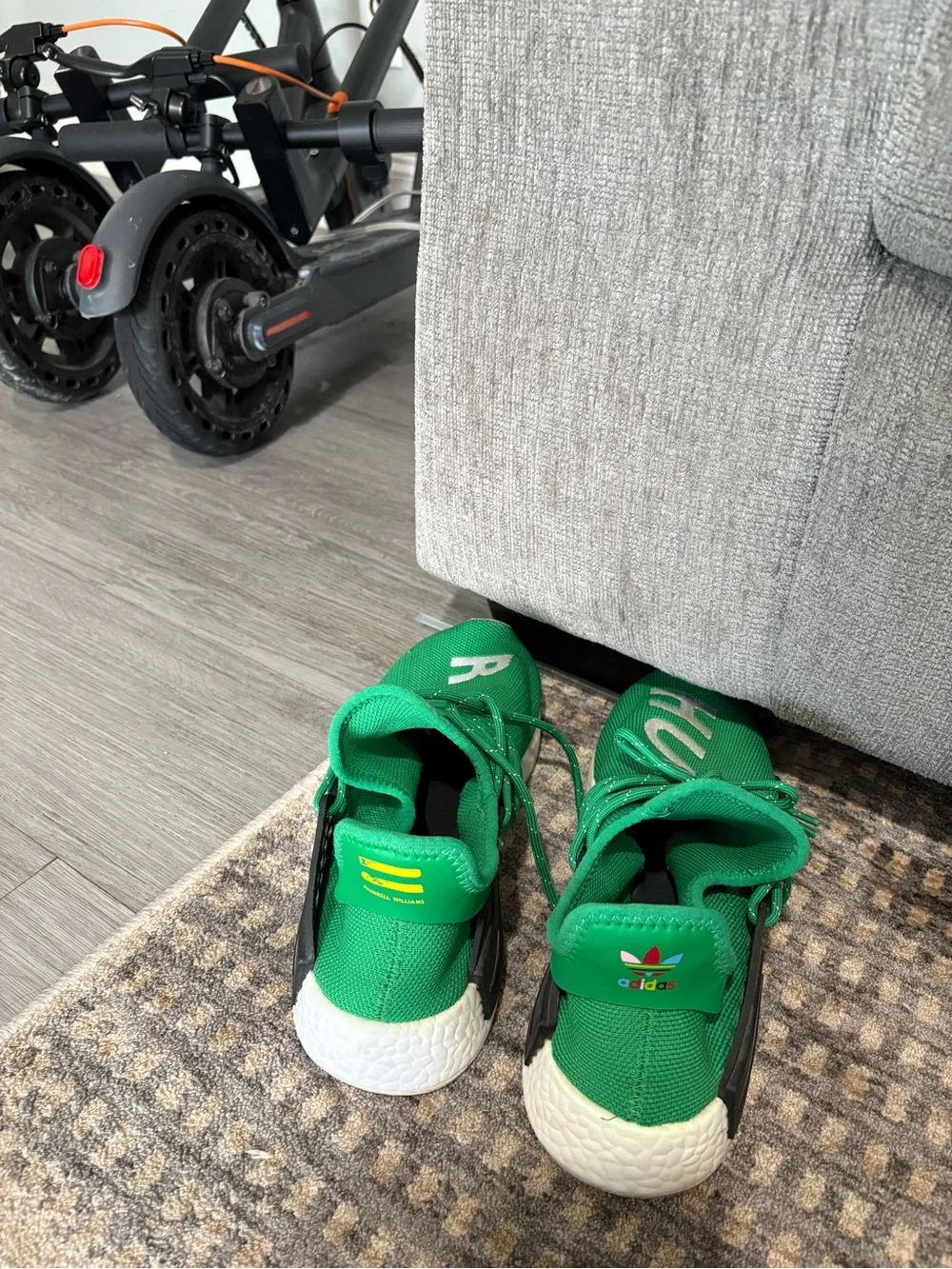 adidas Green Human Race RACE Knit Sneakers